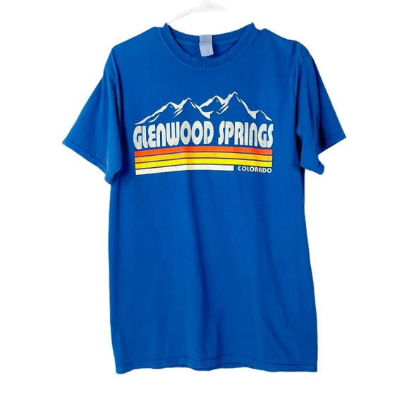 Vintage Tops - Vintage Glennwood spring short sleeve blue tee